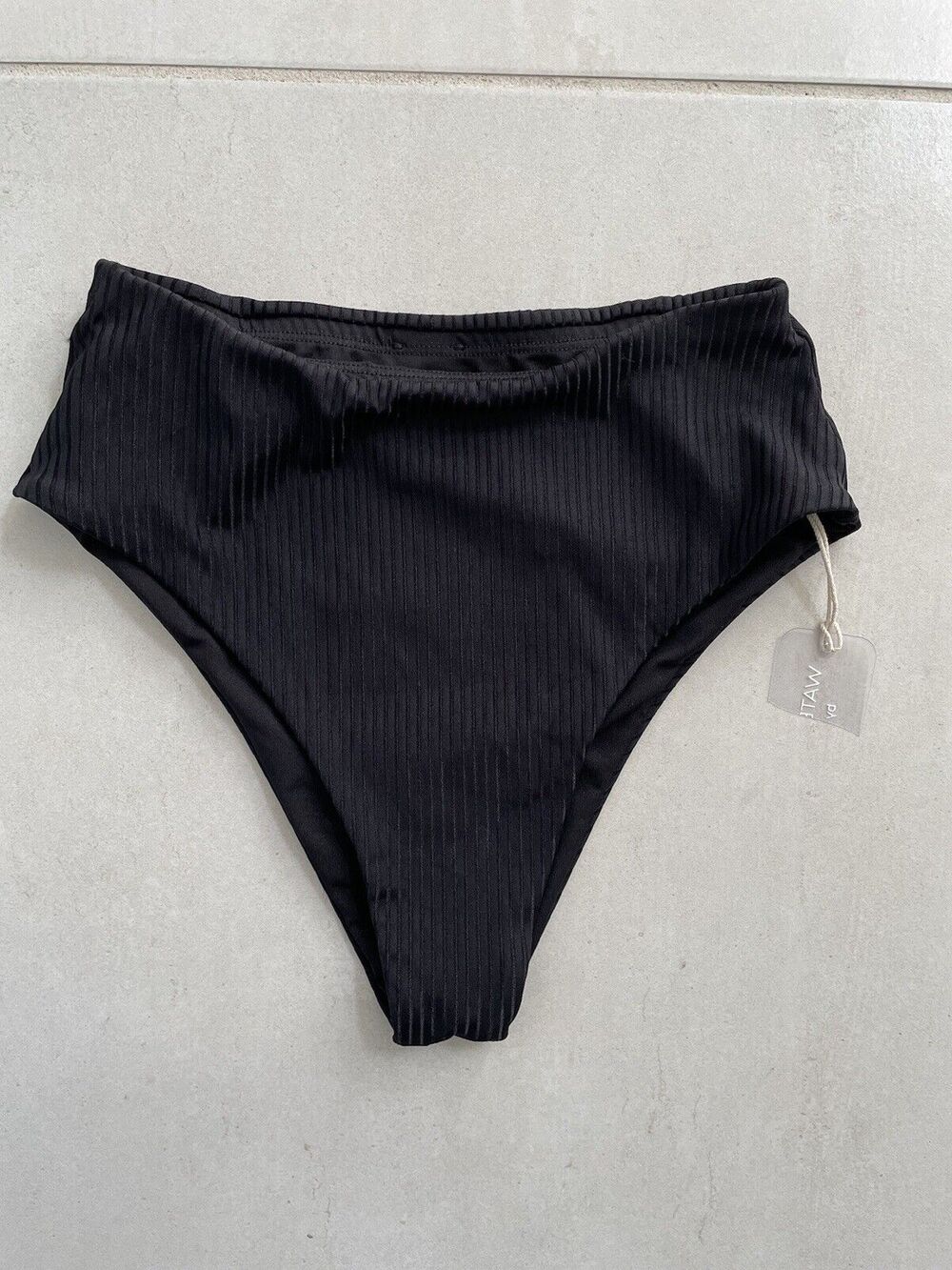 Kenny Flowers Swim Bikini Bottom High Waist Ribbed Mykonos Swimwear